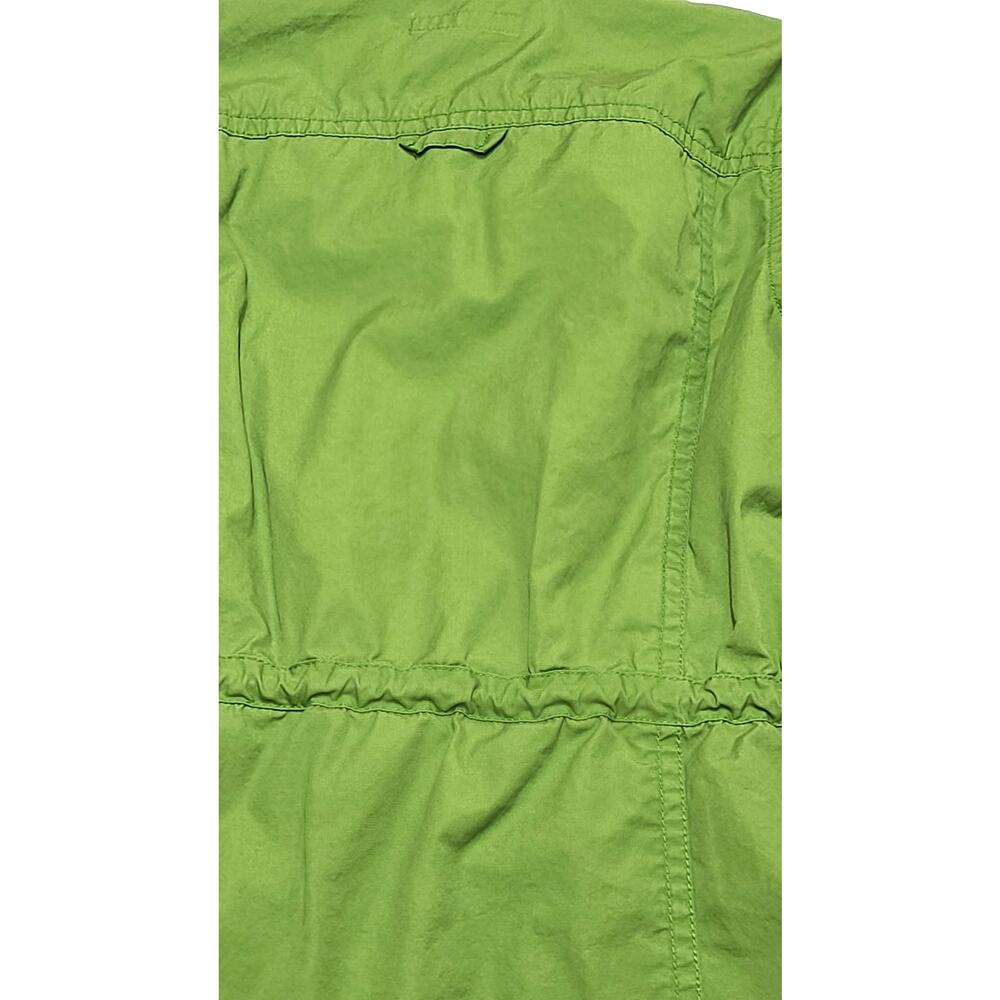 Liz Claiborne Kelly Green cotton trench jacket women's medium - Picture 6 of 6